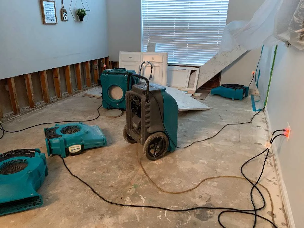 Dehumidifier in flood-cut room for Water Extraction & Removal in East Hempfield